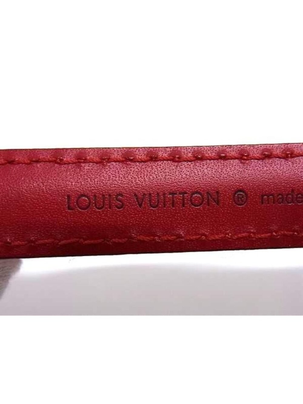 Louis Vuitton Leather Bag Shoulder Strap Belt Crossbody Red - Picture 4 of 4